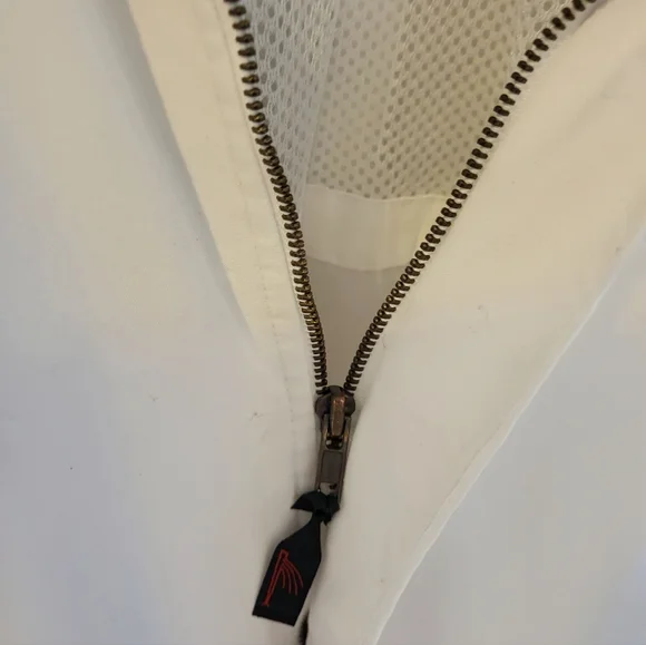 La Paz by Catalina Xlarge white cotton and polyester bomber jacket - Picture 5 of 7